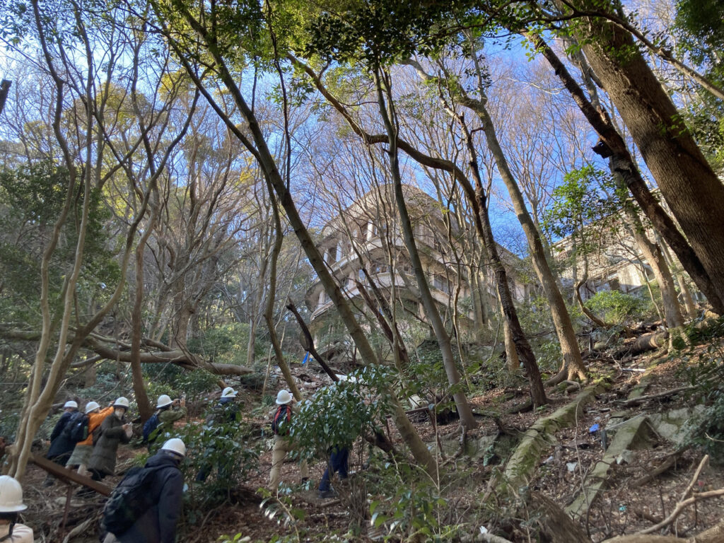 旧摩耶観光ホテル×治山遺構ツーリズム @ 旧摩耶観光ホテルとその周辺